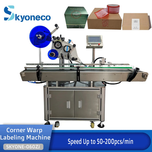 Skyone-060ZJ Automatic Corner Wrap Flat Labeling Machine Tamper-evident