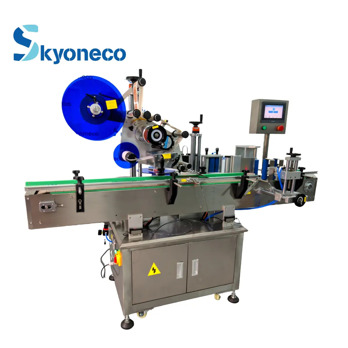 Skyone-030-65D Automatic Top & Side Bottle Labeling Machine