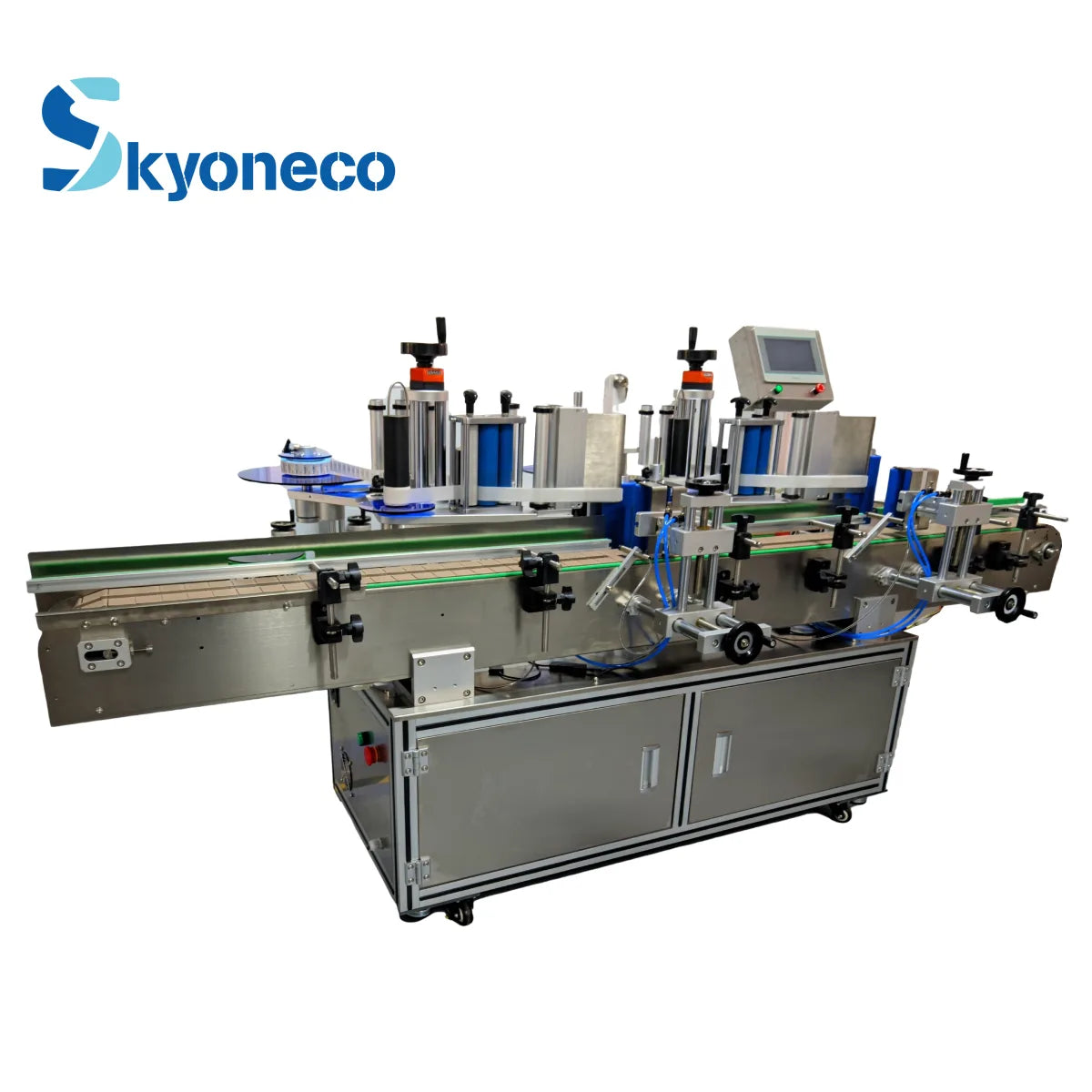 SKYONE-0063C-W Double Heads Automatic Labeling Machine for Bottles