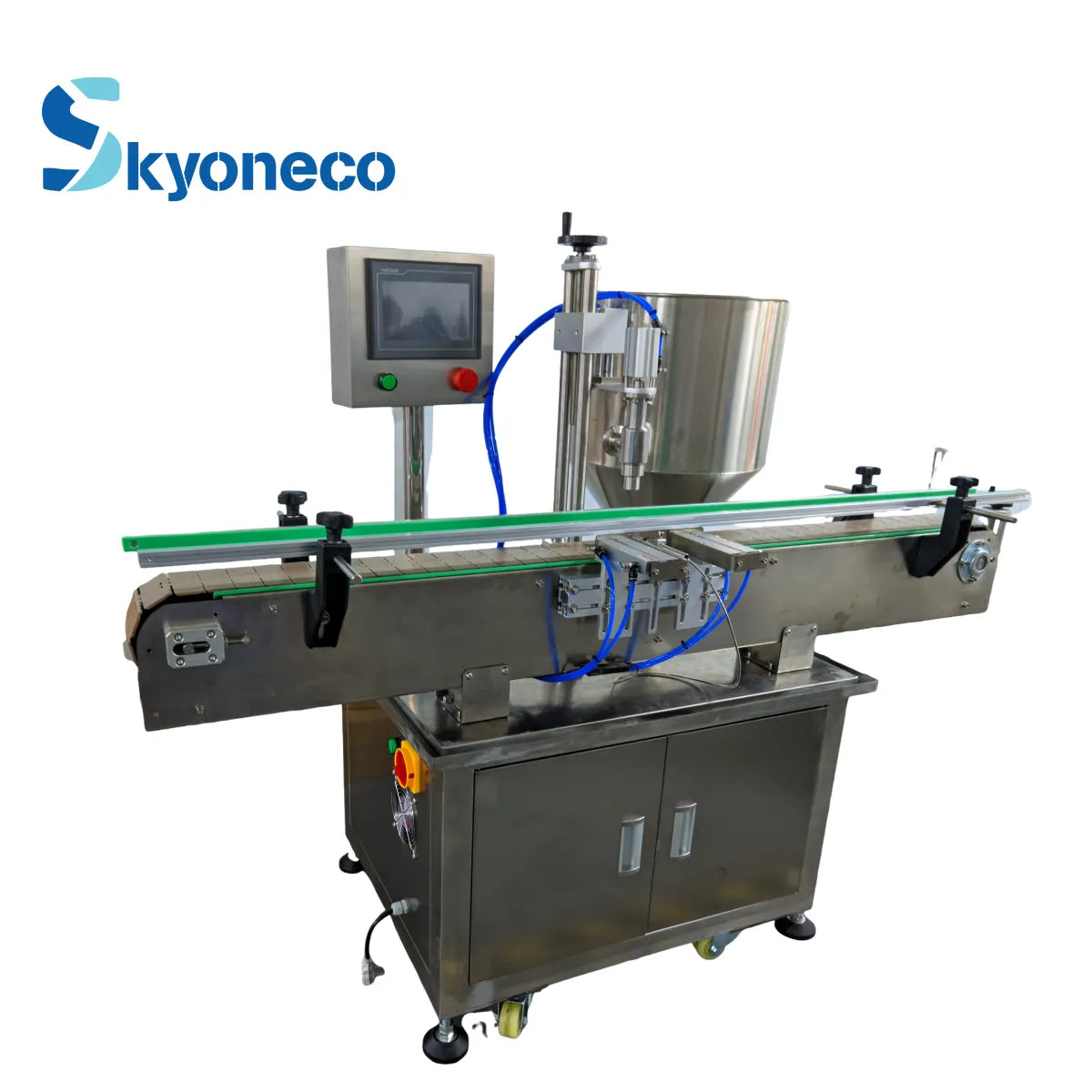 SKYONE Automatic Servo Rotor Pump Paste Liquid Filling Machine Honey Viscous Liquid Peanut Butter Ketchup