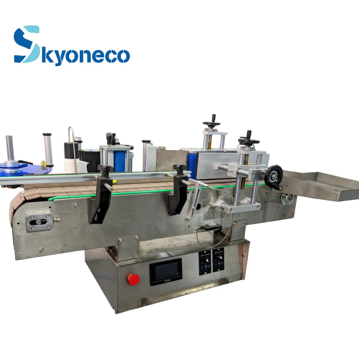 SKYONE-860ZC Desktop Automatic Labeling Machine for Bottles Beverage Milk Wine Beer